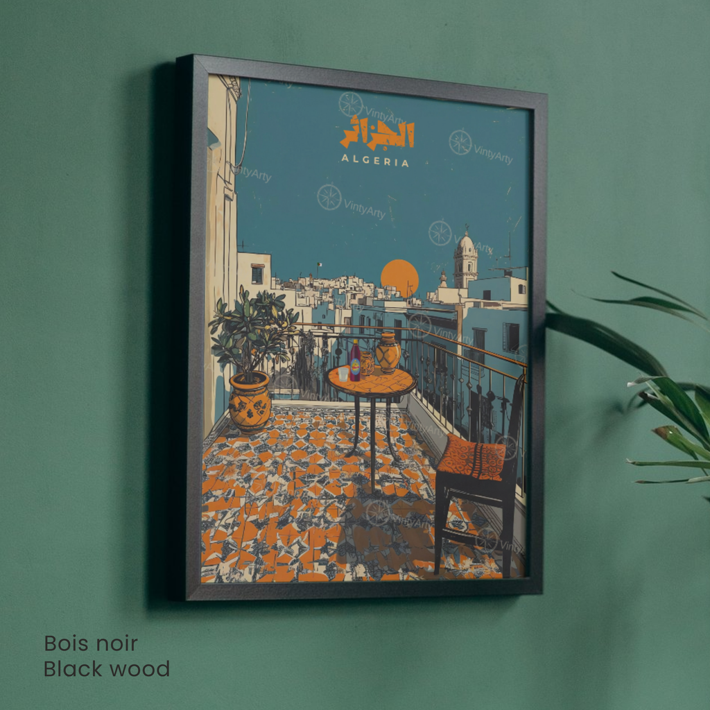 Affiche Alger – Affiche casbah d'Alger, Algérie