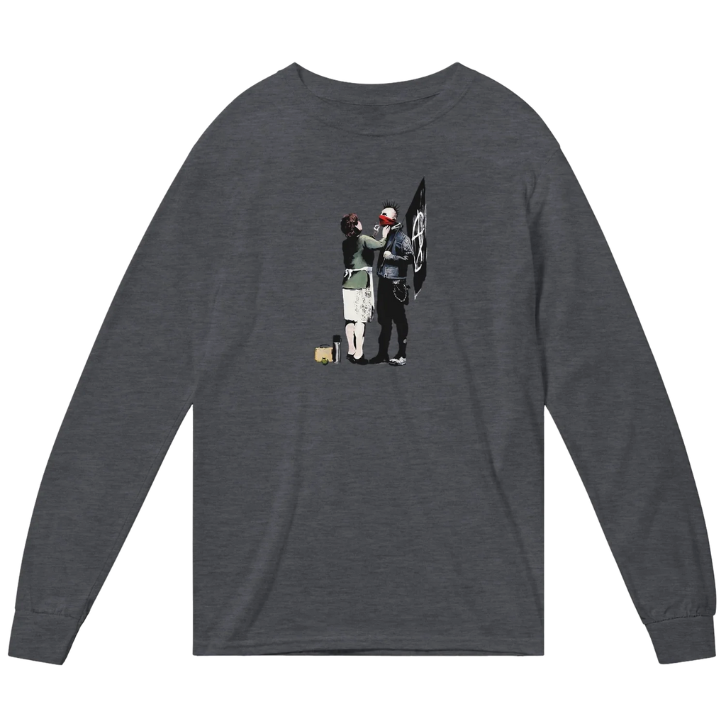 Banksy Anarchist Punk And His Mother Art Long Sleeve Shirt