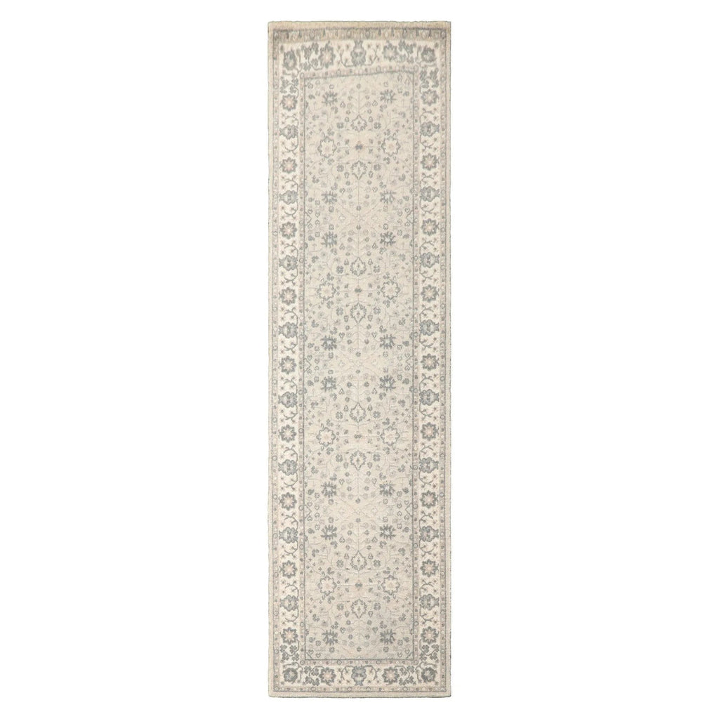 LoomBloom Multi Size Taupe Hand Tufted Traditional Agra Wool Oriental Area Rug