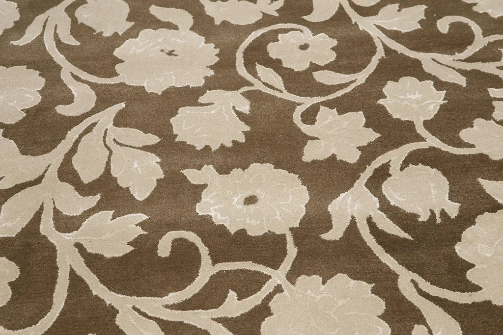 9 x 12 Handmade wool & Silk Oriental Area Rug Transitional 9x12