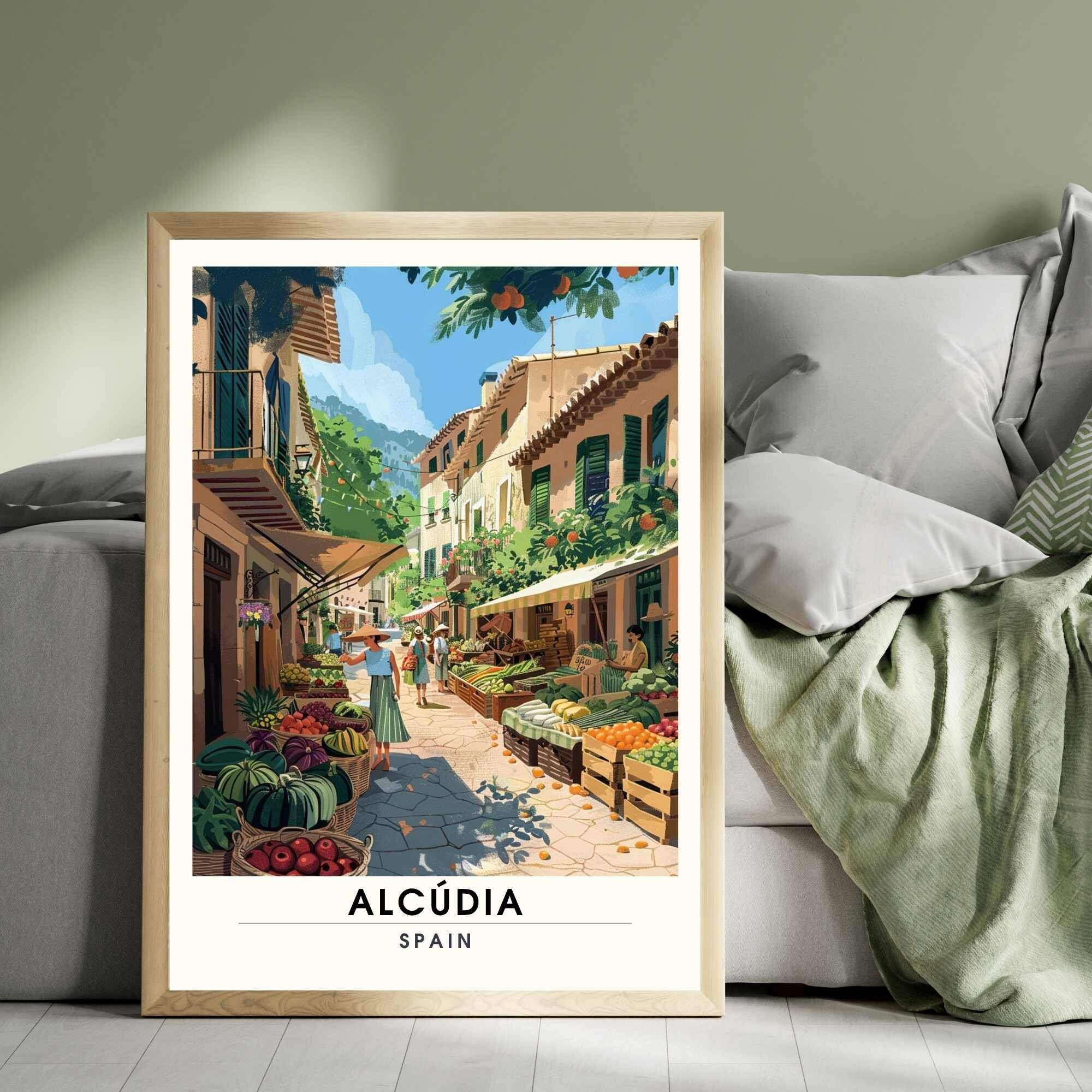 Impression Alcúdia ,Espagne  | impression de voyage Alcúdia, Majorque - marché d'Alcúdia