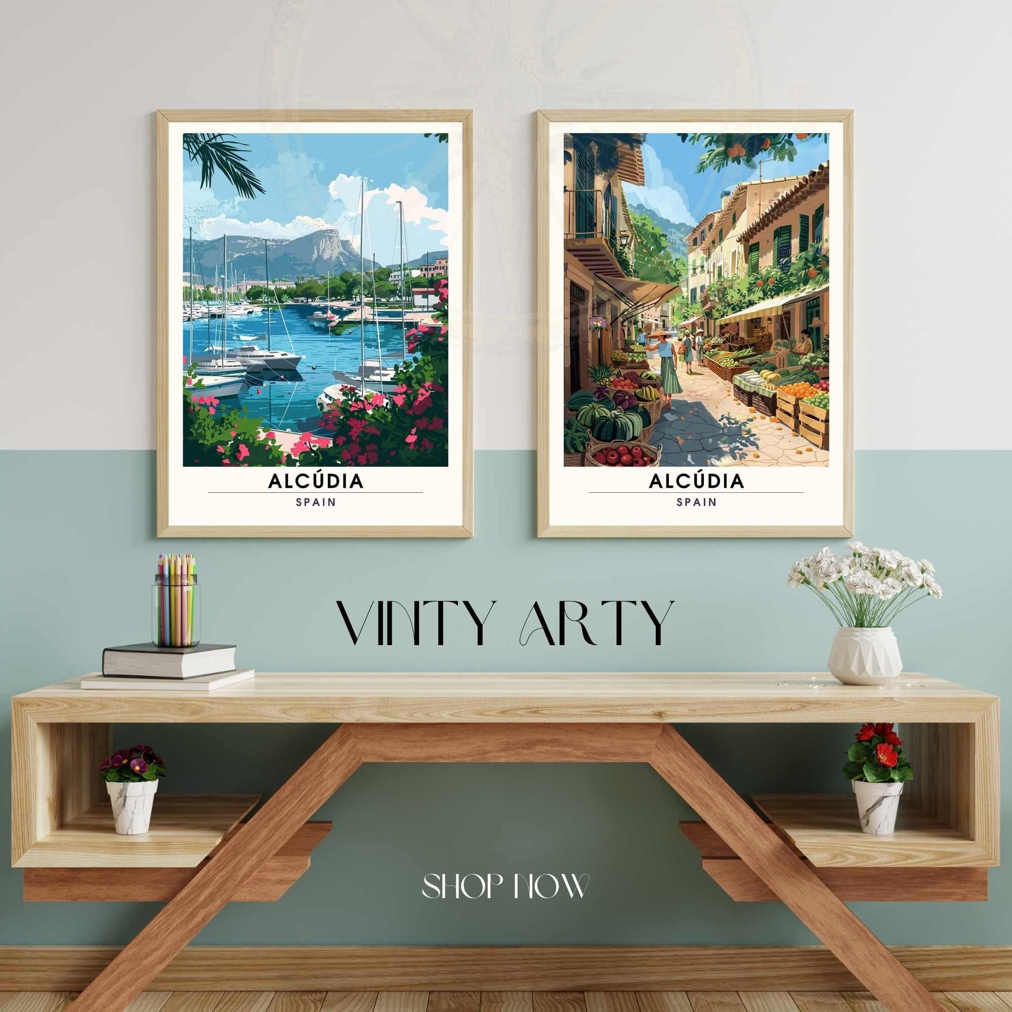 Impression Alcúdia ,Espagne  | impression de voyage Alcúdia, Majorque - marché d'Alcúdia