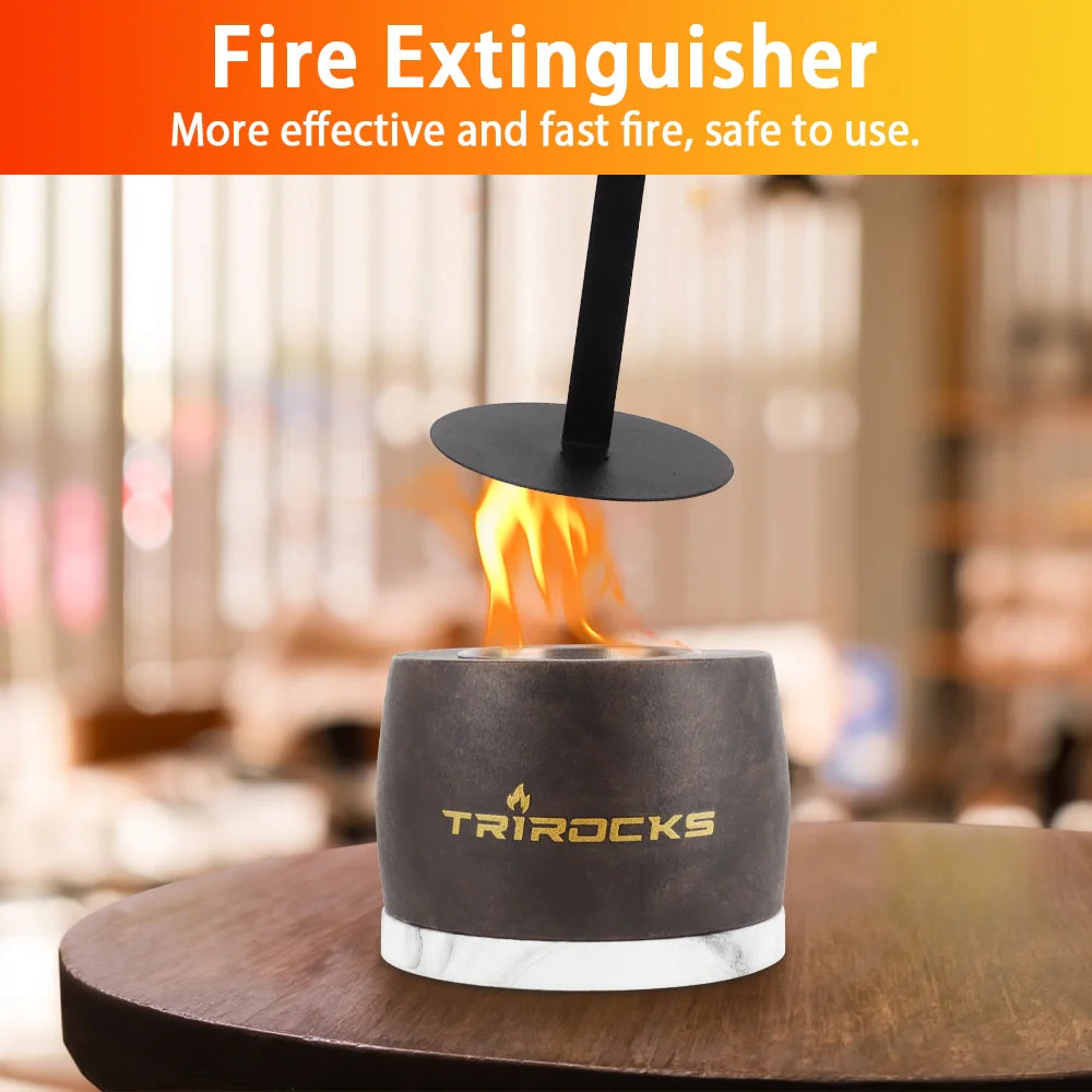 Black Graphite Color Cement Concrete Portable Fireplace